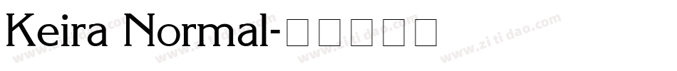 Keira Normal字体转换